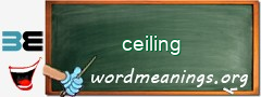 WordMeaning blackboard for ceiling